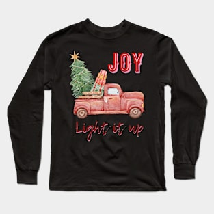 JOY Christmas Light it up Long Sleeve T-Shirt